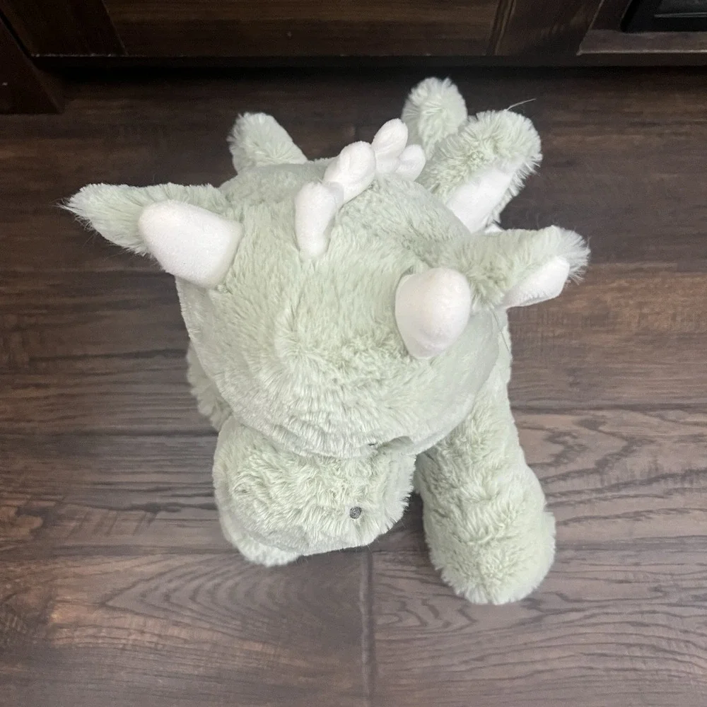 Kellytoy Soft Baby Mint Green Dragon Rattle‎ Plush Stuffed Sitting 11